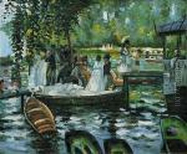 La Grenouillere (the Frog Pond) Oil Painting by Pierre Auguste Renoir