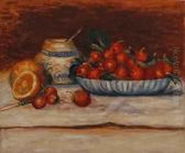 Strawberries Oil Painting by Pierre Auguste Renoir