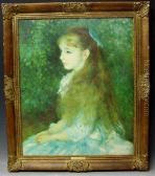 Portrait Eines Madchens Oil Painting by Pierre Auguste Renoir