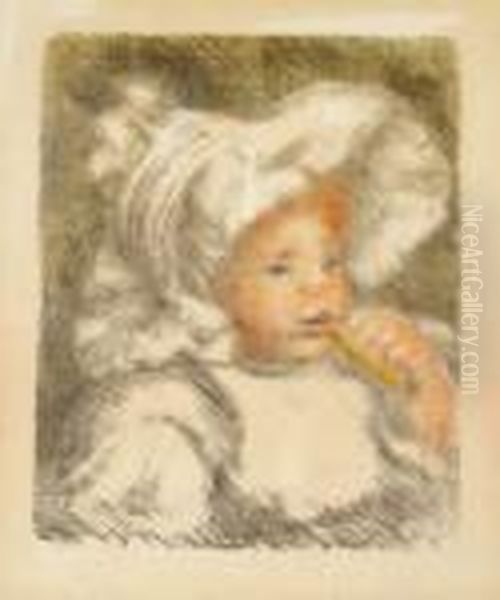 L'enfant Au Biscuit Oil Painting by Pierre Auguste Renoir