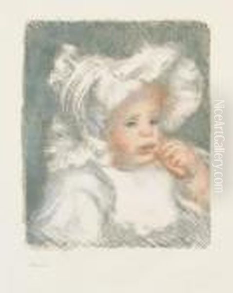 L'enfant Au Biscuit. Oil Painting by Pierre Auguste Renoir