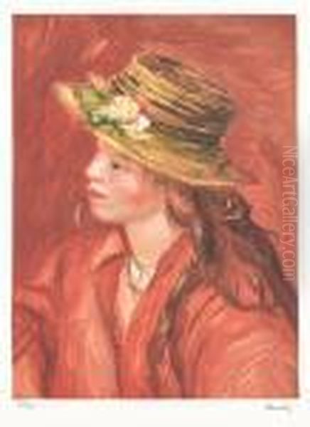 Jeune Femme Oil Painting by Pierre Auguste Renoir