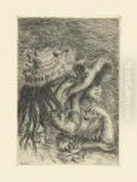 Three Etchings. Oil Painting by Pierre Auguste Renoir