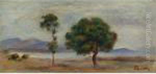 Paysage Oil Painting by Pierre Auguste Renoir