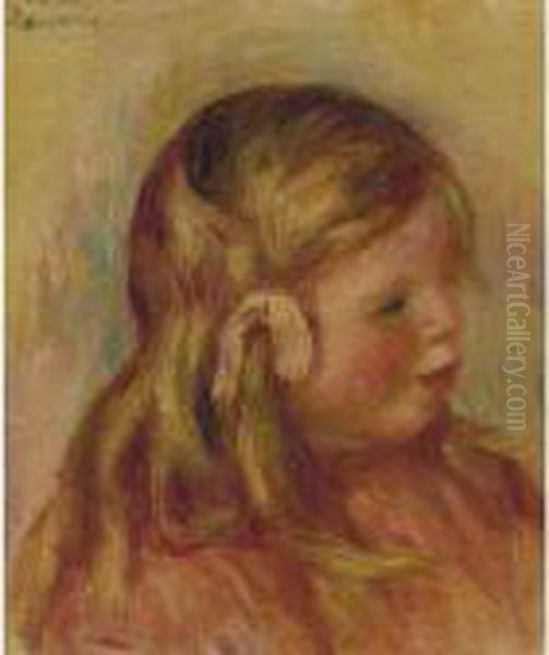 Portrait De Claude Oil Painting by Pierre Auguste Renoir