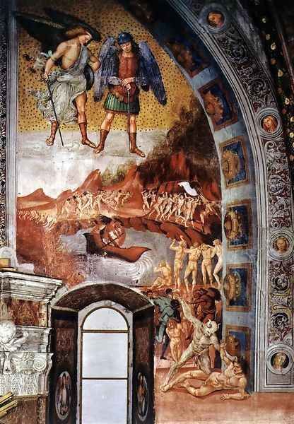 The Damned Being Plunged into Hell 1499-1502 Oil Painting by Francesco Signorelli