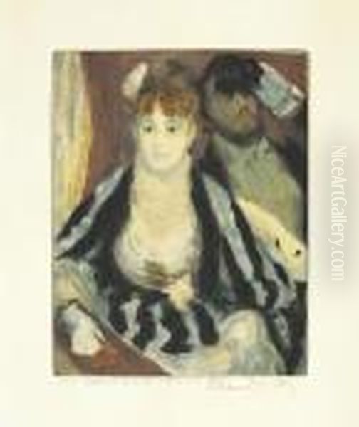 La Loge. Oil Painting by Pierre Auguste Renoir