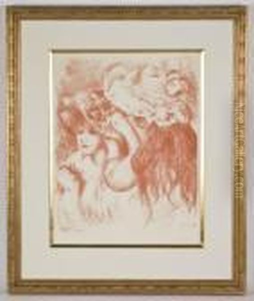 Le Chapeau Epingle Oil Painting by Pierre Auguste Renoir