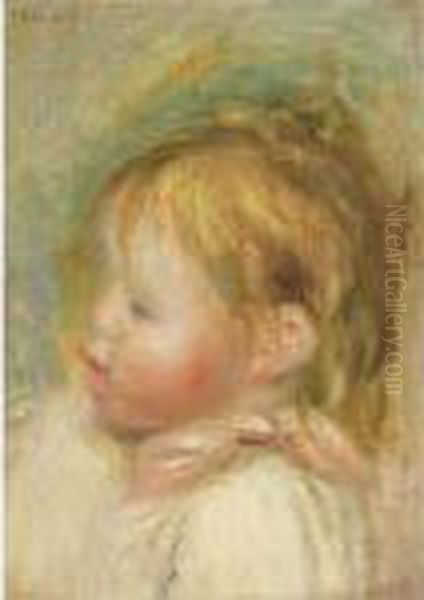 Portrait D'enfant Oil Painting by Pierre Auguste Renoir