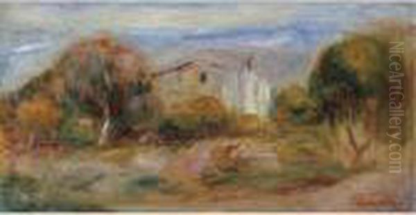 Paysage Avec Maison by Pierre Auguste Renoir