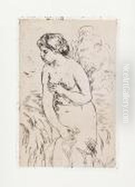 Two Etchings. Oil Painting by Pierre Auguste Renoir