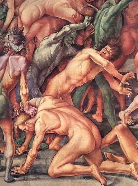 The Damned (detail-5) 1499-1502 Oil Painting by Francesco Signorelli