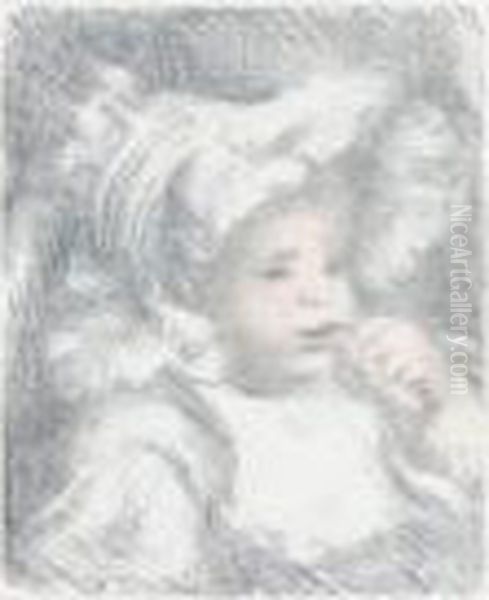 L'enfant Au Biscuit Oil Painting by Pierre Auguste Renoir