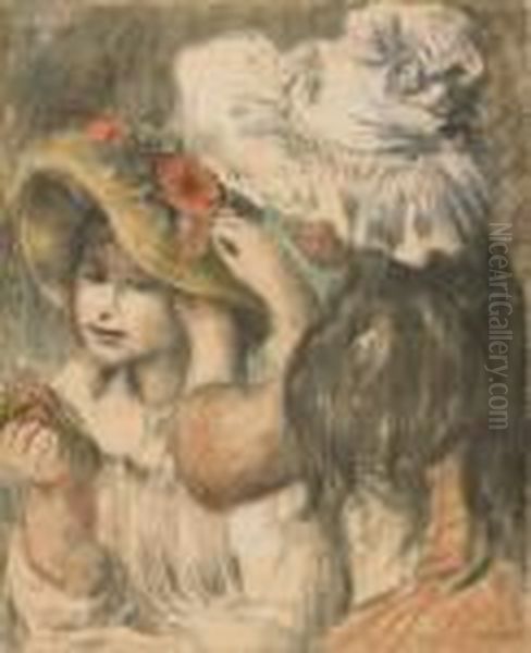 Le Chapeau Epingle, 2e Planche Oil Painting by Pierre Auguste Renoir