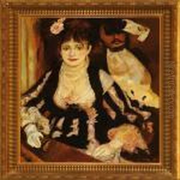 La Loge Oil Painting by Pierre Auguste Renoir