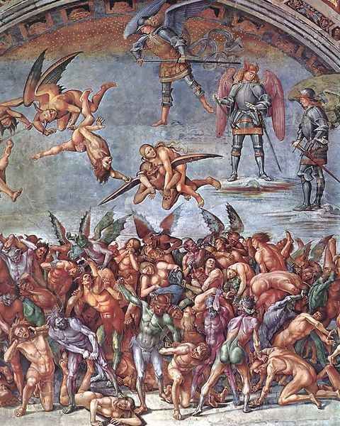 The Damned (detail-1) 1499-1502 Oil Painting by Francesco Signorelli