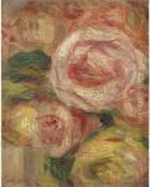 Fleurs Oil Painting by Pierre Auguste Renoir