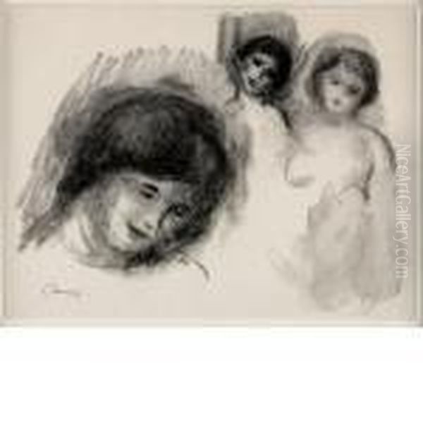 La Pierre Aux Trois Croquis (d., S. 41) Oil Painting by Pierre Auguste Renoir