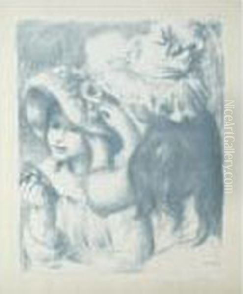 Le Chapeau Epingle-2e Planche Oil Painting by Pierre Auguste Renoir