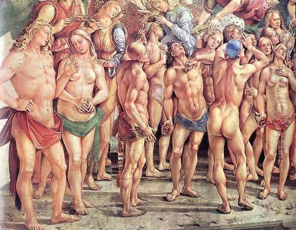 The Elect (detail-2) 1499-1502 Oil Painting by Francesco Signorelli