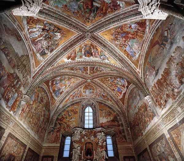 Frescoes in the Chapel of San Brizio Oil Painting by Francesco Signorelli