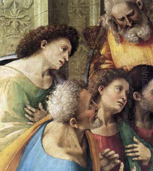 Communion of the Apostles (detail) 1512 Oil Painting by Francesco Signorelli