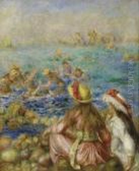 Baigneuses Oil Painting by Pierre Auguste Renoir