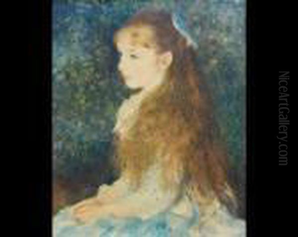 Portrait Of A Girl Oil Painting by Pierre Auguste Renoir