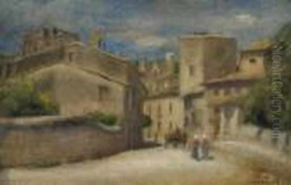 Villeneuve-les-avignon Oil Painting by Pierre Auguste Renoir