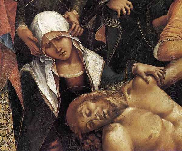 Lamentation over the Dead Christ (detail-1) 1502 Oil Painting by Francesco Signorelli