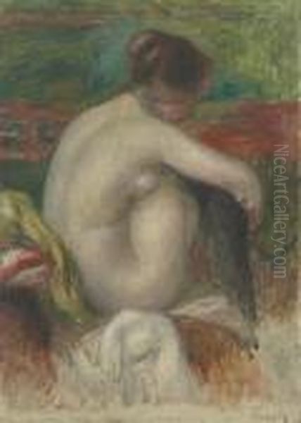 Etude De Nu Oil Painting by Pierre Auguste Renoir