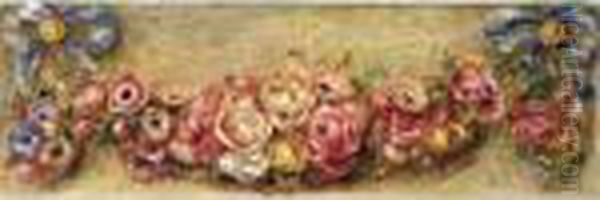 Guirlande De Roses Oil Painting by Pierre Auguste Renoir