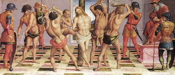 The Flagellation 1502 Oil Painting by Francesco Signorelli