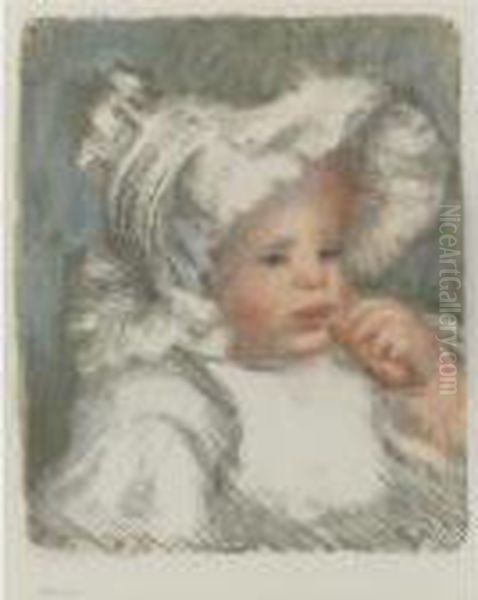 L'enfant Au Biscuit Oil Painting by Pierre Auguste Renoir