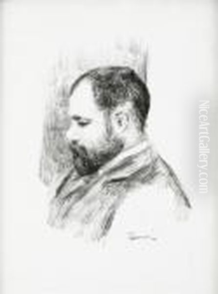 Ambroise Vollard Oil Painting by Pierre Auguste Renoir