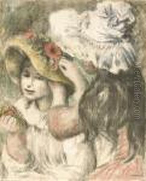 Le Chapeau Epingle, 2eme Planche Oil Painting by Pierre Auguste Renoir