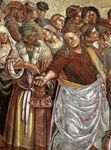 Sermon and Deeds of the Antichrist (detail-2) 1499-1502 Oil Painting by Francesco Signorelli