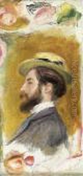 Portrait De Monsieur Leon Clapisson Oil Painting by Pierre Auguste Renoir