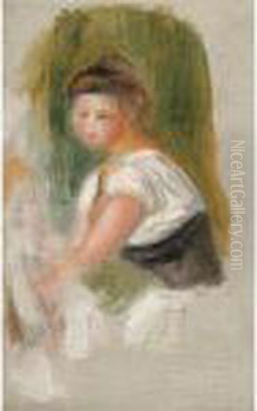 Jeune Femme Oil Painting by Pierre Auguste Renoir