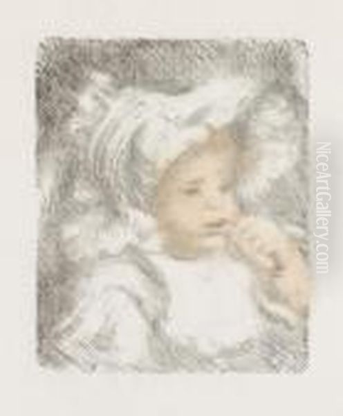 L'enfant Au Biscuit Oil Painting by Pierre Auguste Renoir