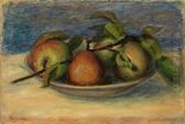 Nature Morte Aux Pommes Oil Painting by Pierre Auguste Renoir