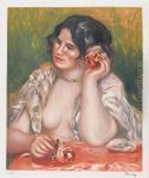 Konvolut. Oil Painting by Pierre Auguste Renoir