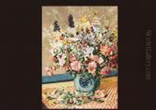 Bouquet(reproduction) Oil Painting by Pierre Auguste Renoir