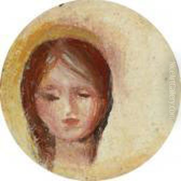 Portrait De Femme Oil Painting by Pierre Auguste Renoir