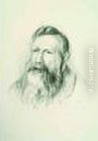 Auguste Rodin. Oil Painting by Pierre Auguste Renoir