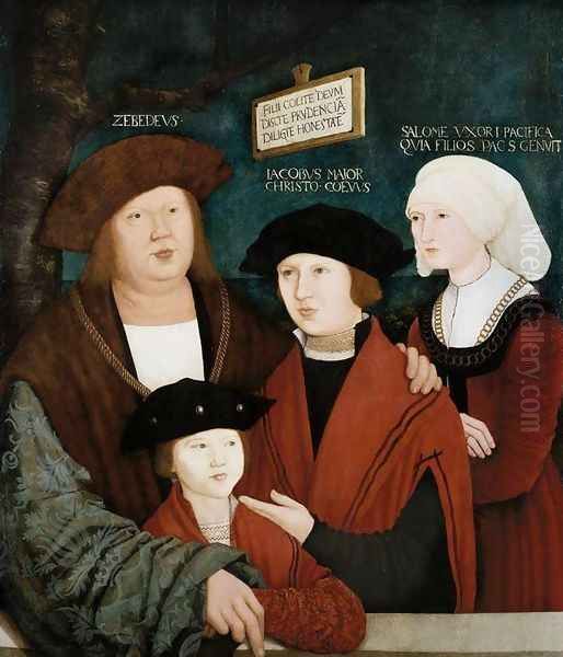 Portrait of the Cuspinian Family 1520 Oil Painting by Bernhard Strigel