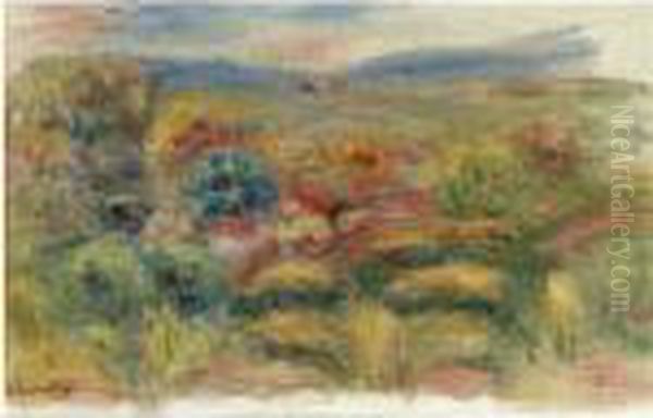 Paysage Oil Painting by Pierre Auguste Renoir