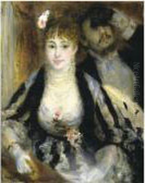 La Loge Or L'avant-scene Oil Painting by Pierre Auguste Renoir