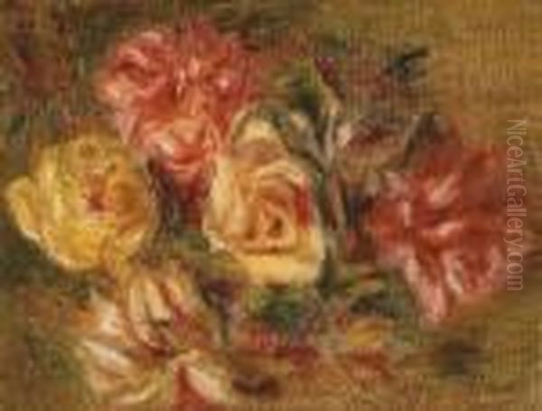 Roses Oil Painting by Pierre Auguste Renoir