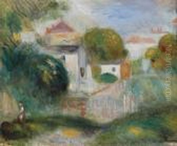 Maisons Dans Les Arbres Oil Painting by Pierre Auguste Renoir